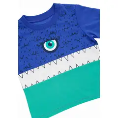 BABY PLANET - Camiseta En Bloques De Colores Para Niño