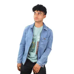 LEC LEE - Chaqueta en Denim Hombre Lec Lee.-