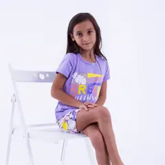COPO DE NIEVE - Conjunto Niña Corto Morado