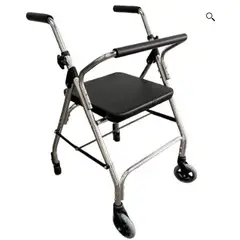 HOME CARE TECHNOLOGY - CAMINADOR CON ASIENTO Y RUEDAS DELANTERAS FT435_.
