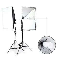 SOFT - 2 Kit Iluminación Softbox + Socket X1+ Trípode 2x1 Promo