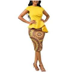 YURELKSHOP - CONJUNTO FALDA Y BLUSA VESTIDO