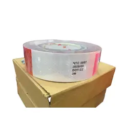 3M - Cinta Reflectiva Certificada Rollo De Seguridad 45 Mtrs