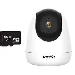 TENDA - CÁMARA DE SEGURIDAD WIFI INTELIGENTE 2MP INTERIOR LENTE 360°+SD128GB