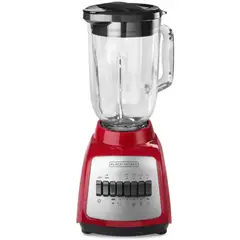 BLACK+DECKER - Licuadora 10 Velocidades Black And Decker 550W Potencia Roja
