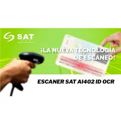 SAT - Lector Códigos Barras Ai402 Id Cedulas Ocr 1d 2d Digital