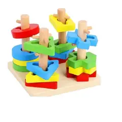 SWISSHOME DR HOFFMAN - JUEGO DE MADERA PARA ENCAJAR PARA NIÑOS +3 AÑOS