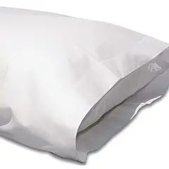 GENERICO - 4 Fundas De Almohada Sin Cierre 50x75 cm Color Blanco Liso