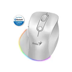 GENIUS - Mouse inalámbrico Bluetooth recargable Ergo 9000S Pro Blanco