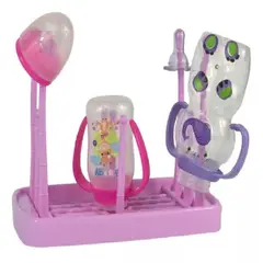 MUNDO BEBE - Escurridor Tetero Para Secar Teteros Biberones Bebés rosa