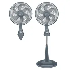 SAMURAI - Ventilador 2 en 1 Comfort Maxx 18 Pulgadas Gris