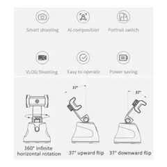 AFM - Soporte Sensor Movimiento 360 Robot Grabación Celular