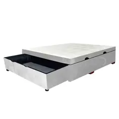 MAGIC CLASS - CAMA SALL BAÚL CON CAJÓN 140x190 ECOCUERO BLANCO