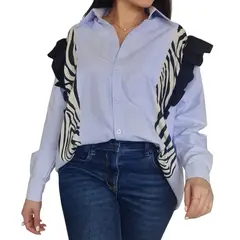 MORAMI - Camisa rayas para mujer