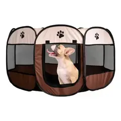 GENERICO - CORRAL PLEGABLE PARA GATO Y PERRO CASA JAULA OMC-10-1