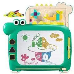 GENERICO - Tablero De Dibujo 2 En 1 Con Rompecabezas 110 Pcs