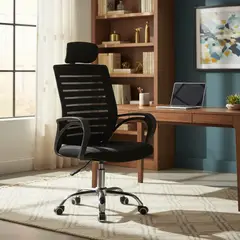 ZER - Silla Gerencial Collins Ergonómica Elegante y Cómoda Negra_.