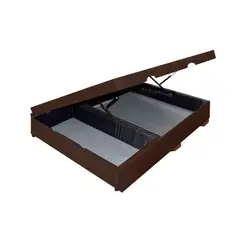 MAGIC CLASS - CAMA SALL BAÚL CON CAJÓN 100x190 MICROFIBRA CAFÉ
