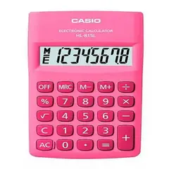 CASIO - Calculadora Rosada De 8 Digitos Hl - 815l