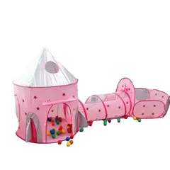 INFANTILES CAJUROMIX - CARPA 3 EN 1 ROSA + 100 PELOTAS