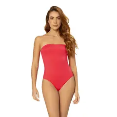 ONDA DE MAR - Enterizo Rojo 2360solid6004