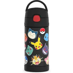 THERMOS - Termo Pitillo Infantil Acero Inoxidable Pokemon 12 Onz