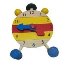 SWISSHOME DR HOFFMAN - RELOJ EN MADERA DESARMABLE JUEGO PARA NIÑOS +3 AÑOS