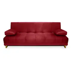 MUEBLES ONLINE - Sofa Cama 3 posiciones Sabath tela roja