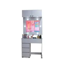 GENERICO - Tocador multifuncional blanco con luz led