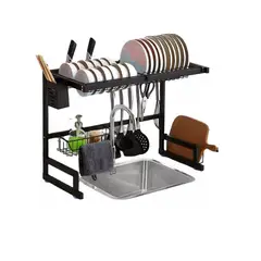GENERICO - Escurridor De Platos Platero Metálico Organizador Lavaplatos