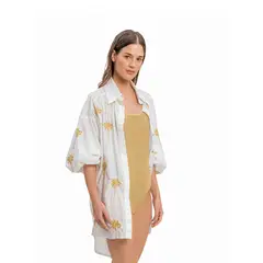 ONDA DE MAR - Vestido Blanco Vec129whtsp