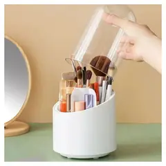 GENERICO - Organizador De Maquillaje Giratorio Multifuncional Con Tapa