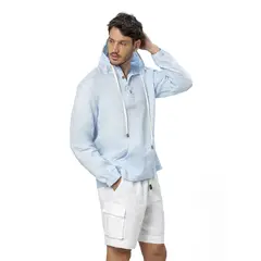 ONDA DE MAR - Hoodie Azul Linhoodblue.