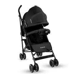 BEBESIT - Coche Paseador para Bebé Buggy Negro Ligero con Capota