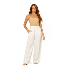 ONDA DE MAR - Pantalon Blanco Pt142whts