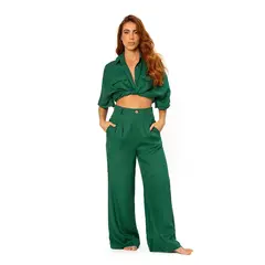 ONDA DE MAR - Pantalon Verde Pt1422022