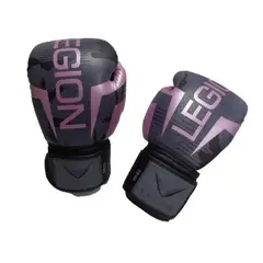 LEGION - Guantes Boxeo 10 Onzas Negro- Rosa