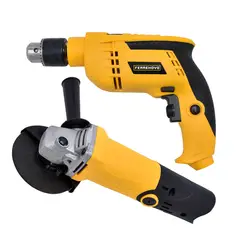 FERRENOVO - Kit Pulidora 4-12 550W + Taladro De Impacto 12 550W 110V60Hz