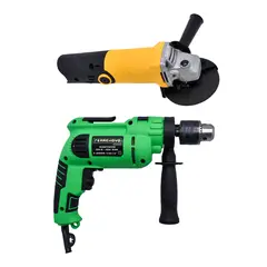 FERRENOVO - Kit Taladro De Impacto 12 800W + Pulidora 4-12 550W 110V 60Hz