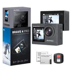 AKASO - Cámara De Acción Brave 4 Pro 4k Cámara Impermeable