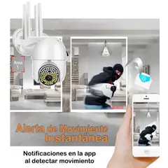 AWEI - Cámara Seguridad Robótica Wifi Nocturna Audio Protocolo Onvif + SD64GB