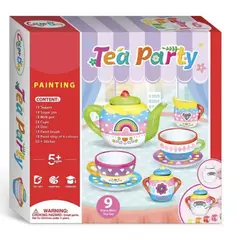 GENERICO - Set De Te Para Pintar Niños Juguete 9 Piezas