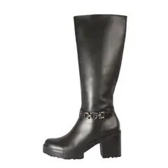 OCAI - Botas Cuero Mujer Negro Mila 001