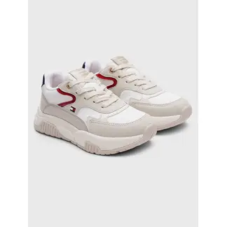 TOMMY HILFIGER - Tenis Beige Con Logo Para Niña