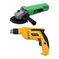 FERRENOVO - Kit Pulidora 4-1/2" 850W + Taladro De Impacto 1/2" 550W