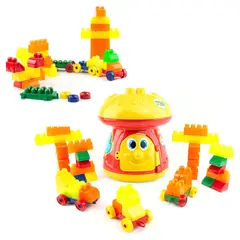 ENERGY PLUS - Combo Mega Bloks X80 + Hongo Didáctico Juego y Aprendizaje