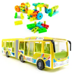 ENERGY PLUS - Kit Creativo Construcción 3D X100 Pzas + Autobús articulado