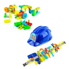 ENERGY PLUS - Kit Constructor 3D de 100 Pzas + Set herramientas cinturón