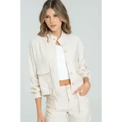 RAGGED - Chaqueta bolonia Marfil