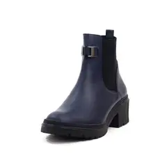 VIAR - Botines Cuero Mujer Evelin Azul